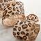 12 Pack: 2.5'' x 3yd. Faux Burlap Wired Cheetah Ribbon by Celebrate It®